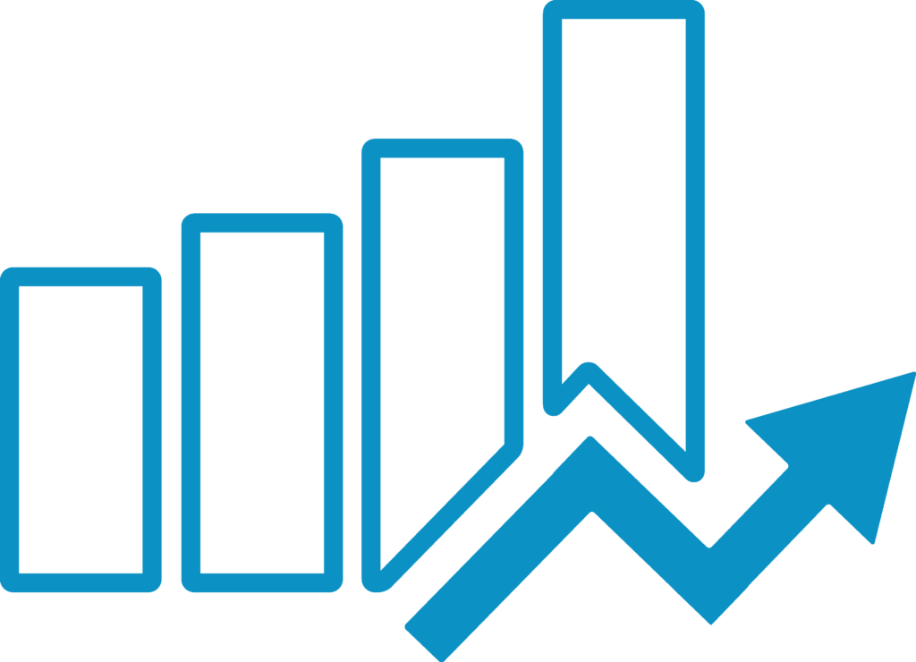 Graphique de croissance du chiffre d'affaire - Gestion Commerciale